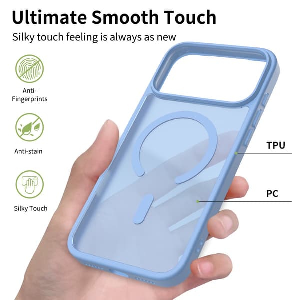 Etui til iPhone 16 Pro Magnetisk Sølv Oransje Noz14515