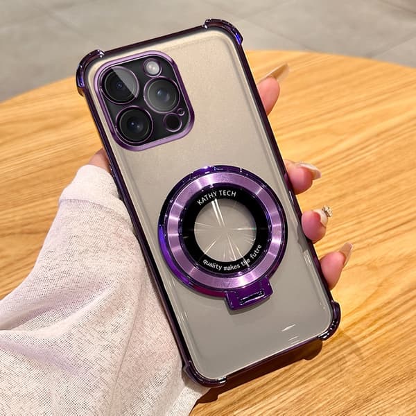 Kotelo iPhone 13 E magneettitelineelle, violetti Noz21220