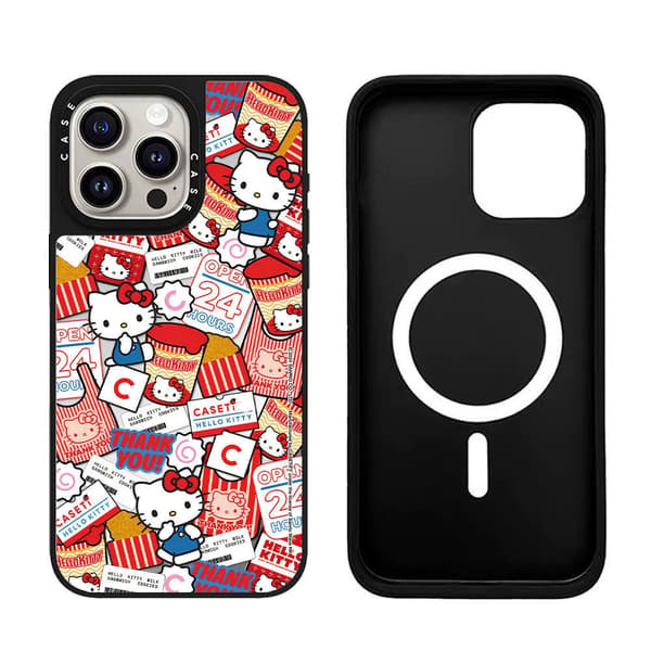 Fodral för iPhone 15 Pro Branded Snack Cat Anniversary Design Noz15105