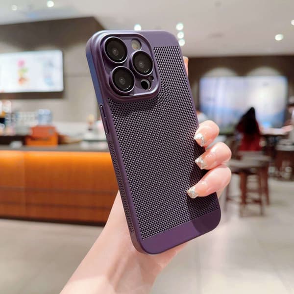 Etui til iPhone 13 Ventileret Mørk Lilla Noz23355
