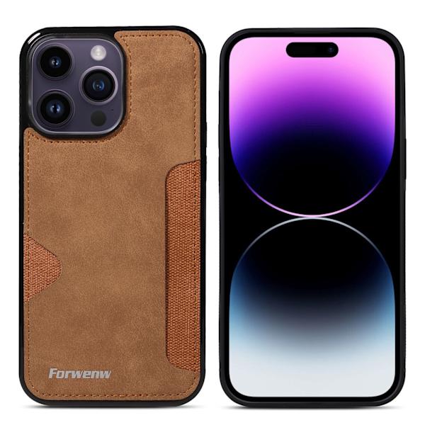 Etui til iPhone 17 Pro kortspor brun Noz9698