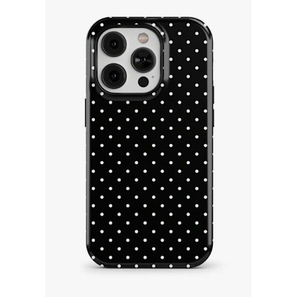 Etui til iPhone 16 Pro Prikket Dobbeltlag Sort