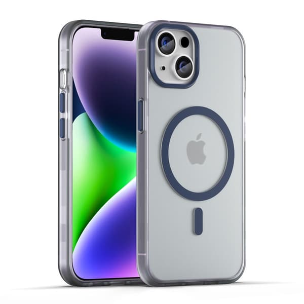 Deksler til iPhone 14 Pro Max Skin Feel Matt Magnetisk Mørkeblå