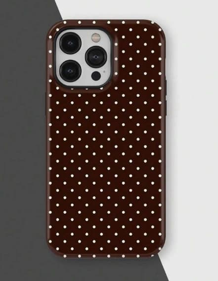 Fodral till iPhone 16 Polka Dot Double Layer Design Noz2752