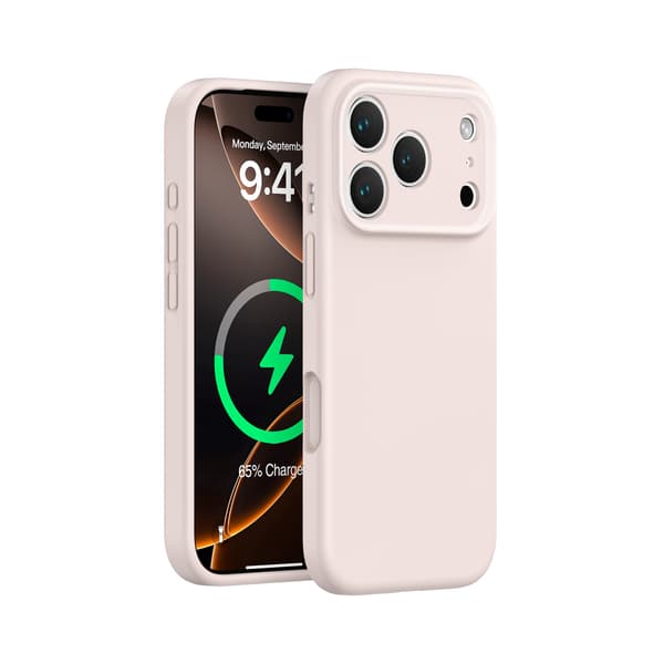 Fodral för iPhone 16 Pro Max Flytande Silikon Magnetisk Silikon Grå Noz3126