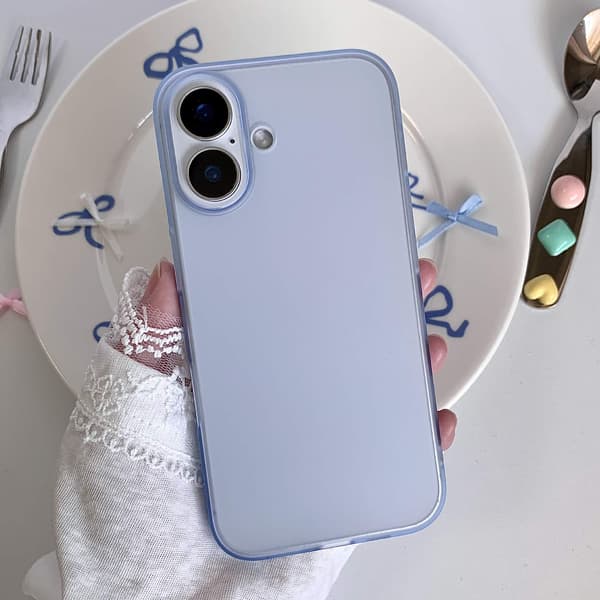 Etui til iPhone 16 Pro Frosted Magnetic Slim Profile Blå Noz2385