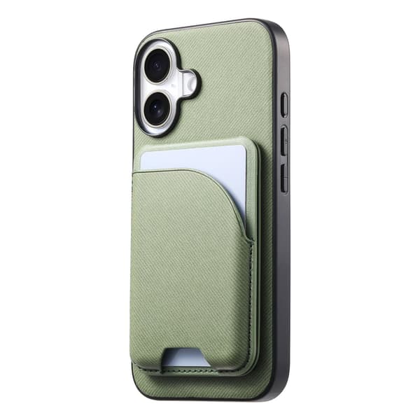 Etui til iPhone 17 E/16E (ikke til 16) Magnetisk Stand Kortplads Grøn Noz24076