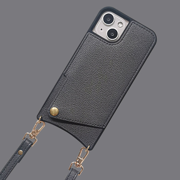 Etui til iPhone 16 Kortplads Snor Grå Noz2520