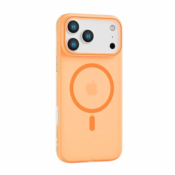 Fodral för iPhone 15 Plus Frosted Magnetic Orange Noz13883