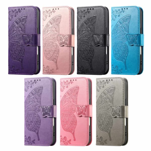 Etui til iPhone 16 Pro Max kortspor skinntekstur Noz22309