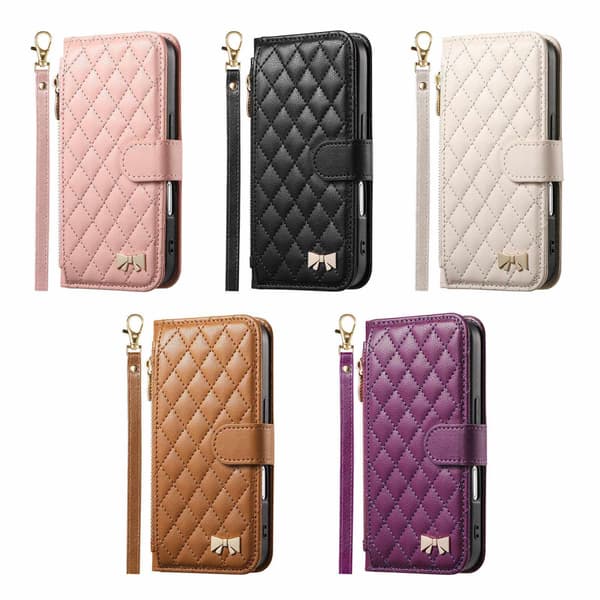 Etui til iPhone 17 Pro Max kortspor skinntekstur Noz22268