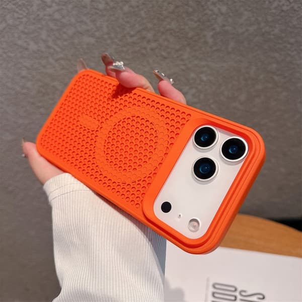 Deksler til iPhone 17 Pro Magnetisk Ventilert Oransje Noz11700