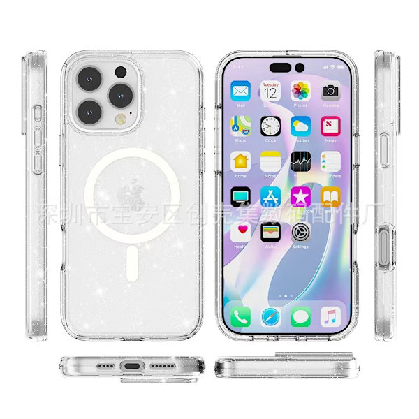 Etui til iPhone 14 Magnetisk Hvit Noz2949