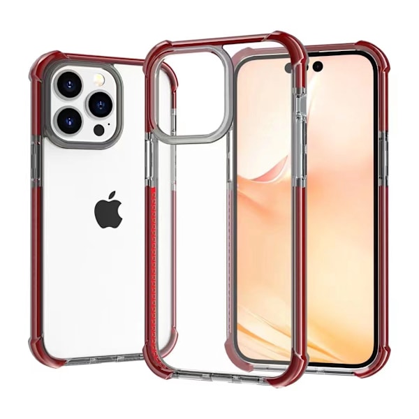 Etui til iPhone 14 Pro MAX Fire Hjørner Grå Orange