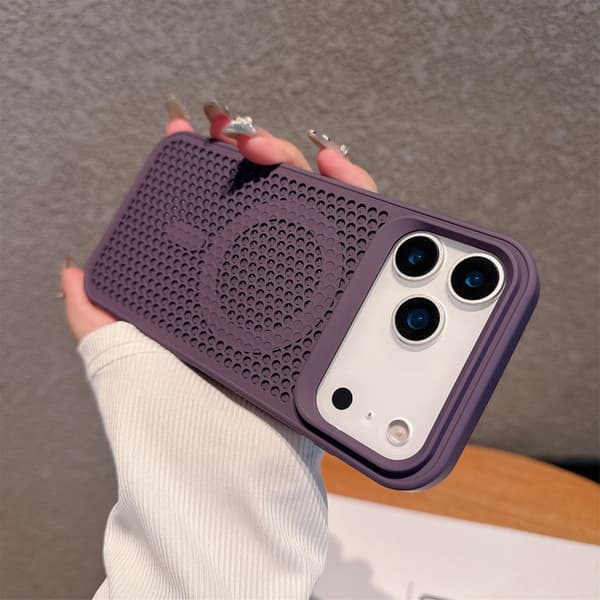 Etui til iPhone 15 Plus Magnetisk Ventilert Lilla Noz11767