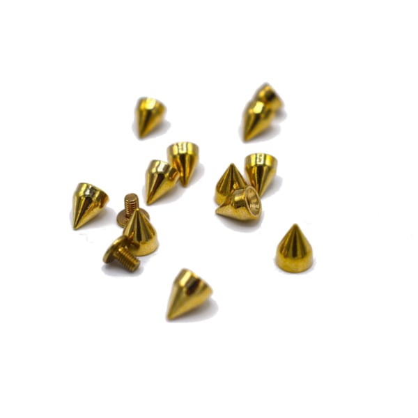 Guldfärgade konformade nitar Guld