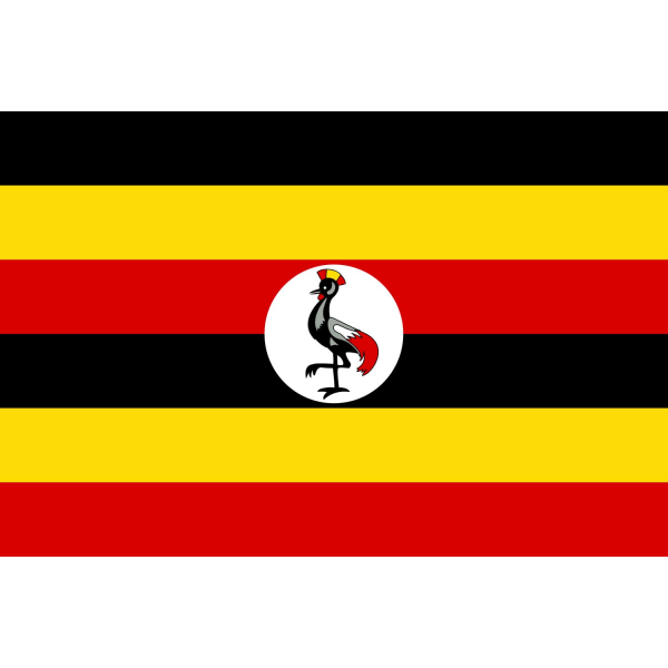 Uganda flagg