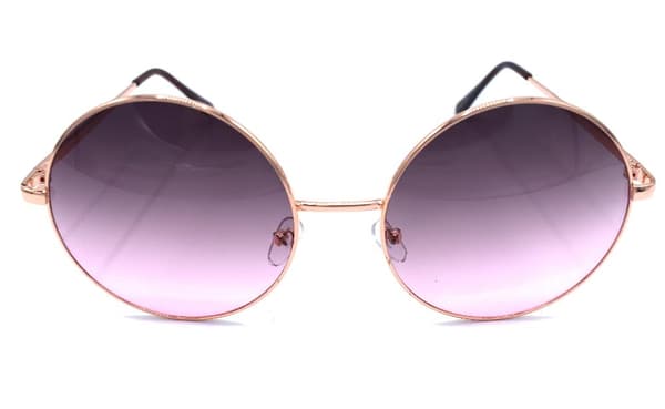 Gull/rosa runde solbriller - Enigma Gold