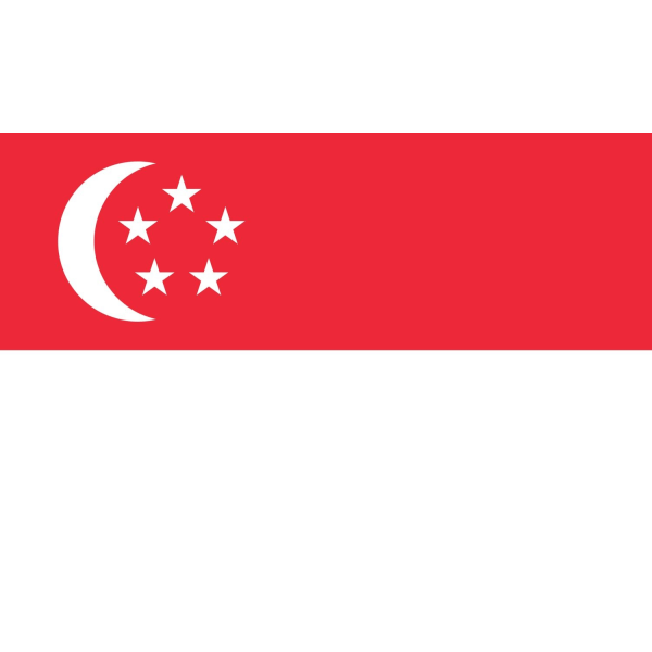 Singapore flagg Singapore 