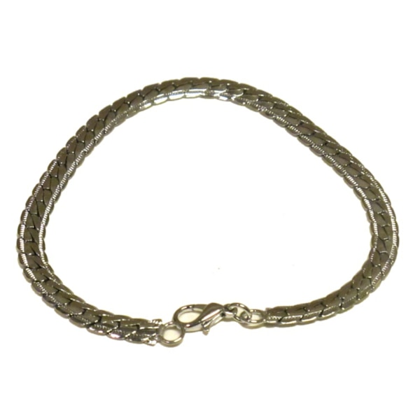 Armbånd - Sølvfarvet kæde Silver