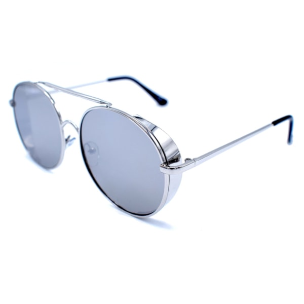 Runda solglasögon med linsskydd Silver