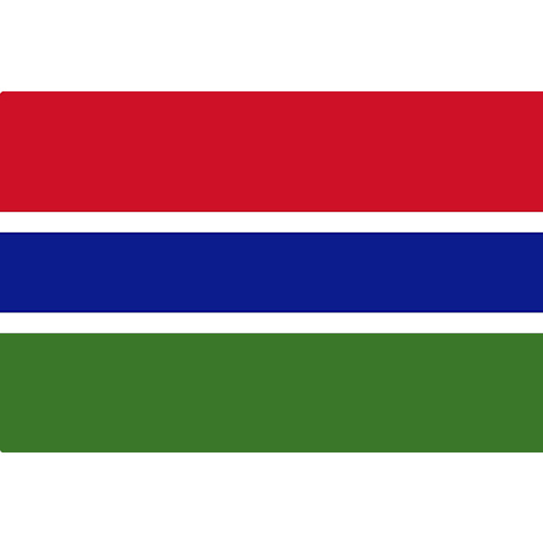 Gambia flagg