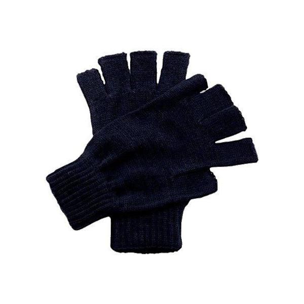 Fingerløse vanter - Sort Black one size