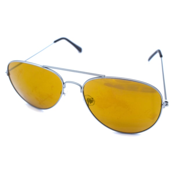 Sølvfargede Pilot-solbriller - Gull Silver