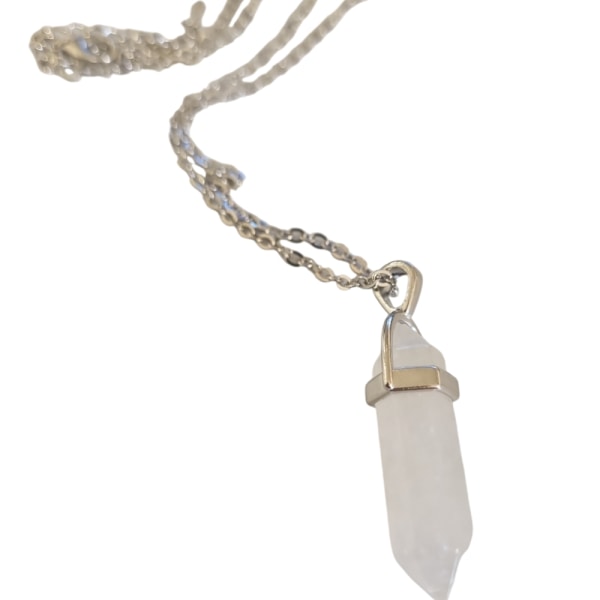 Kristall Halsband Hexagonal White