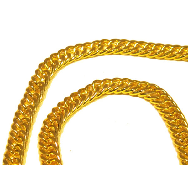 Iced cross halskjede Gold