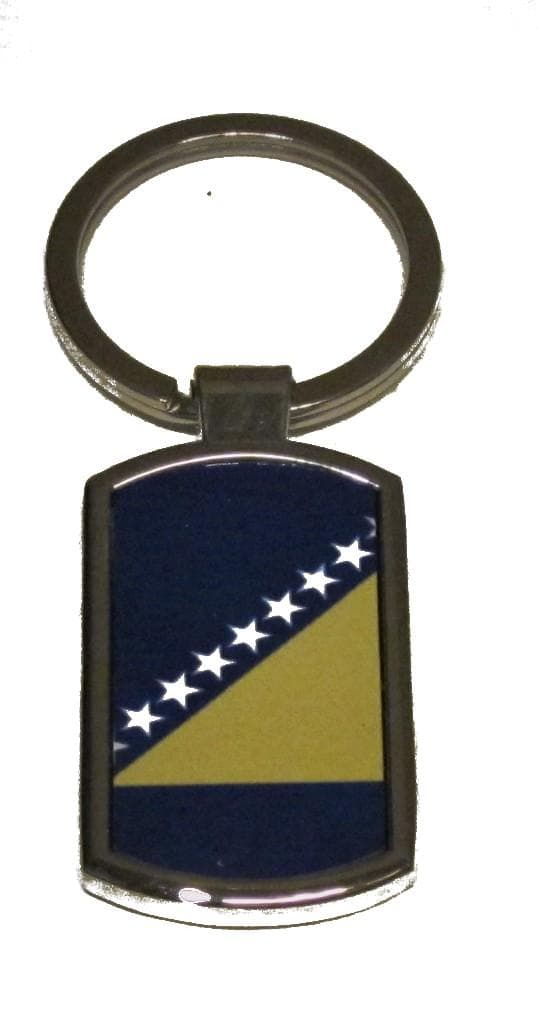 Bosnien Flagga nyckelring