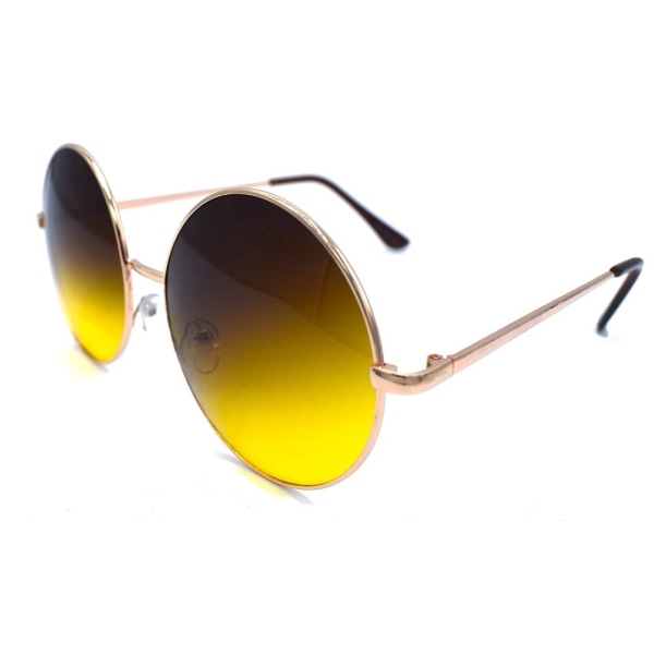 ENIGMA Runde solbriller - guld / gul Gold