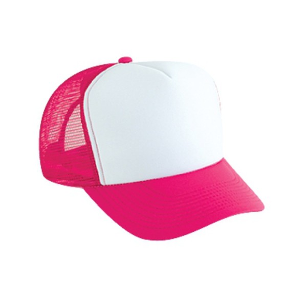 Hvit og rosa trucker cap Pink