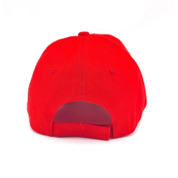 Rød caps Unisex baseballcaps Red