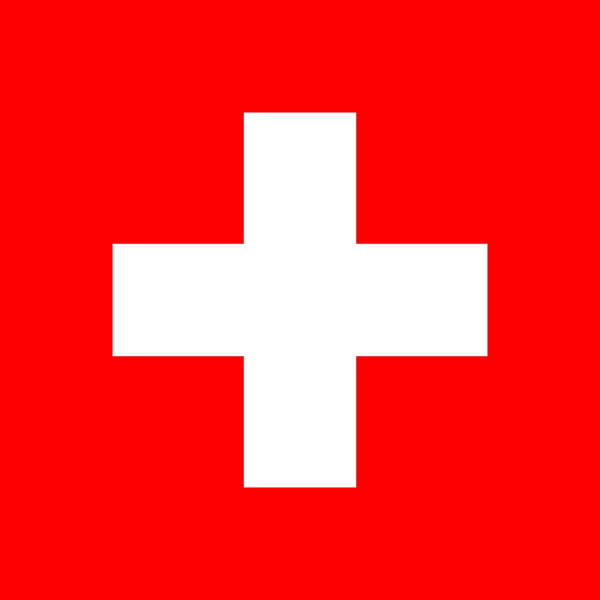 Schweiz flagga Switzerland