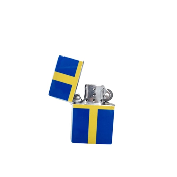 Bensin lighter - Sveriges flagg