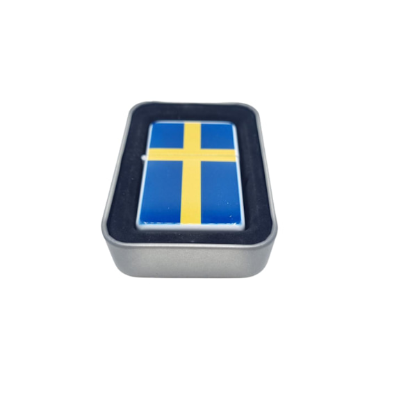 Bensin lighter - Sveriges flagg
