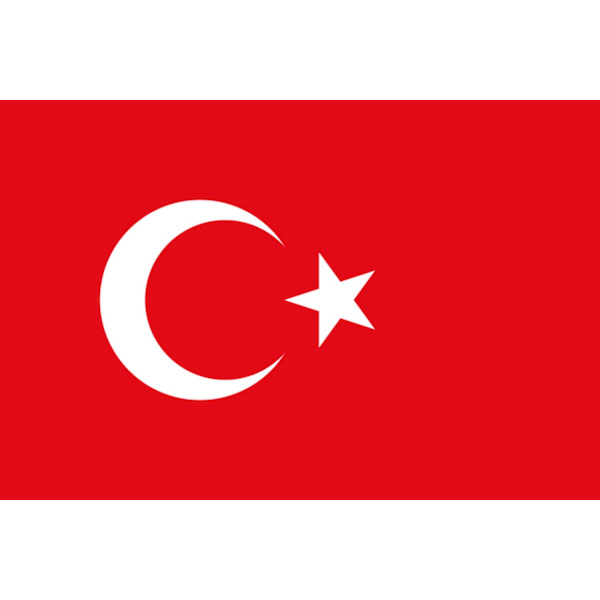 Turkiets flagga Vit