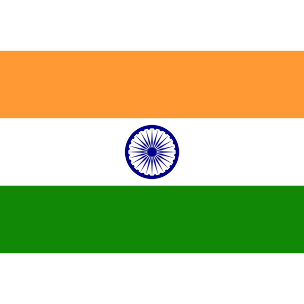 Indias flagg White