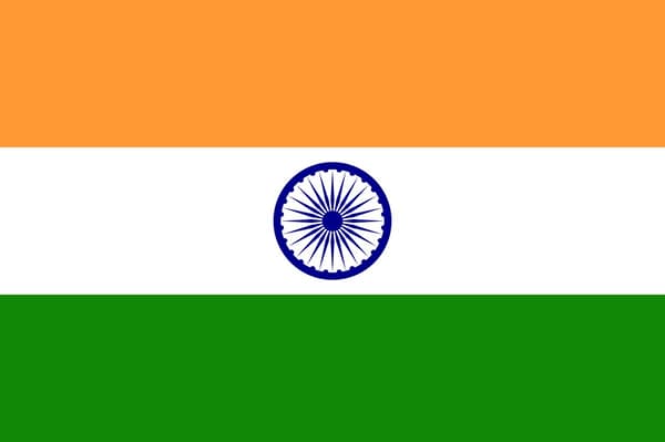 Indias flagg White