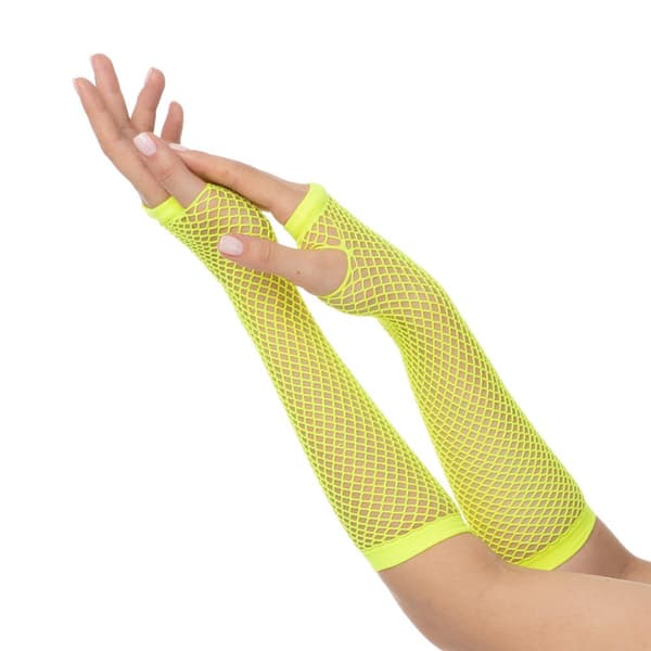 Fiskenetthansker - lange neongule Yellow