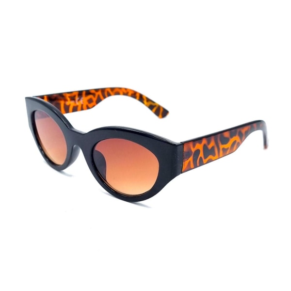 Vanessa Solbriller sort Leopard Brown