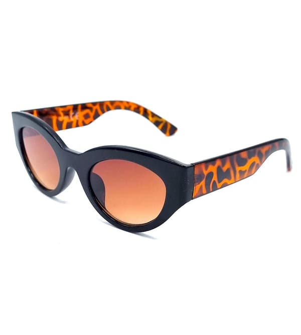 Vanessa solbriller svart Leopard Brown