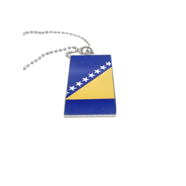 Bosnien flagga halsband