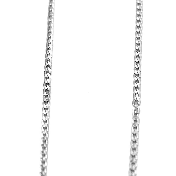 Tynd sølvfarvet halskæde - 0,5 mm Silver