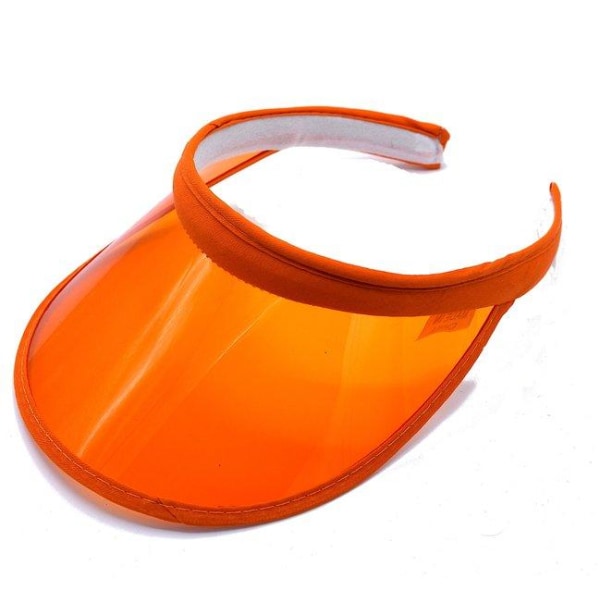 Visirhette - gjennomsiktig - Forskjellige farger Orange