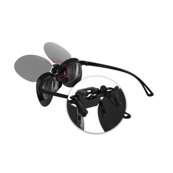 Clip-on aurinkolasit Black