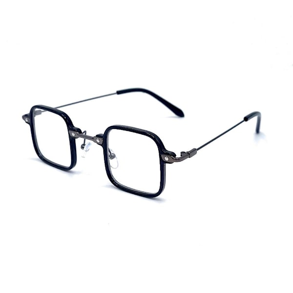 Firkantede solbriller Tony S - sort / gennemsigtig linse Black