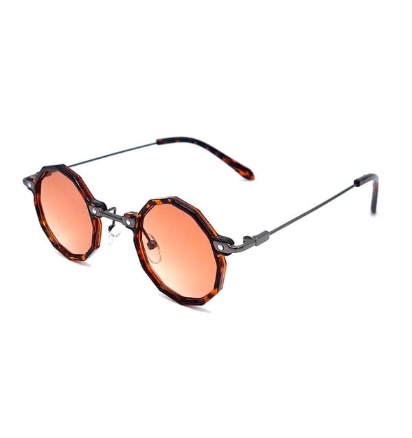 Runde solbriller - Leopardbrune stel med brune glas Brown