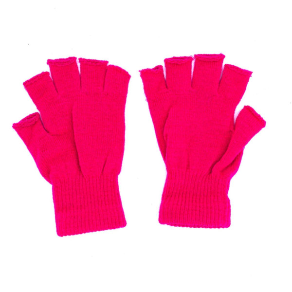 Fingerløse hansker one size - forskjellige farger Pink